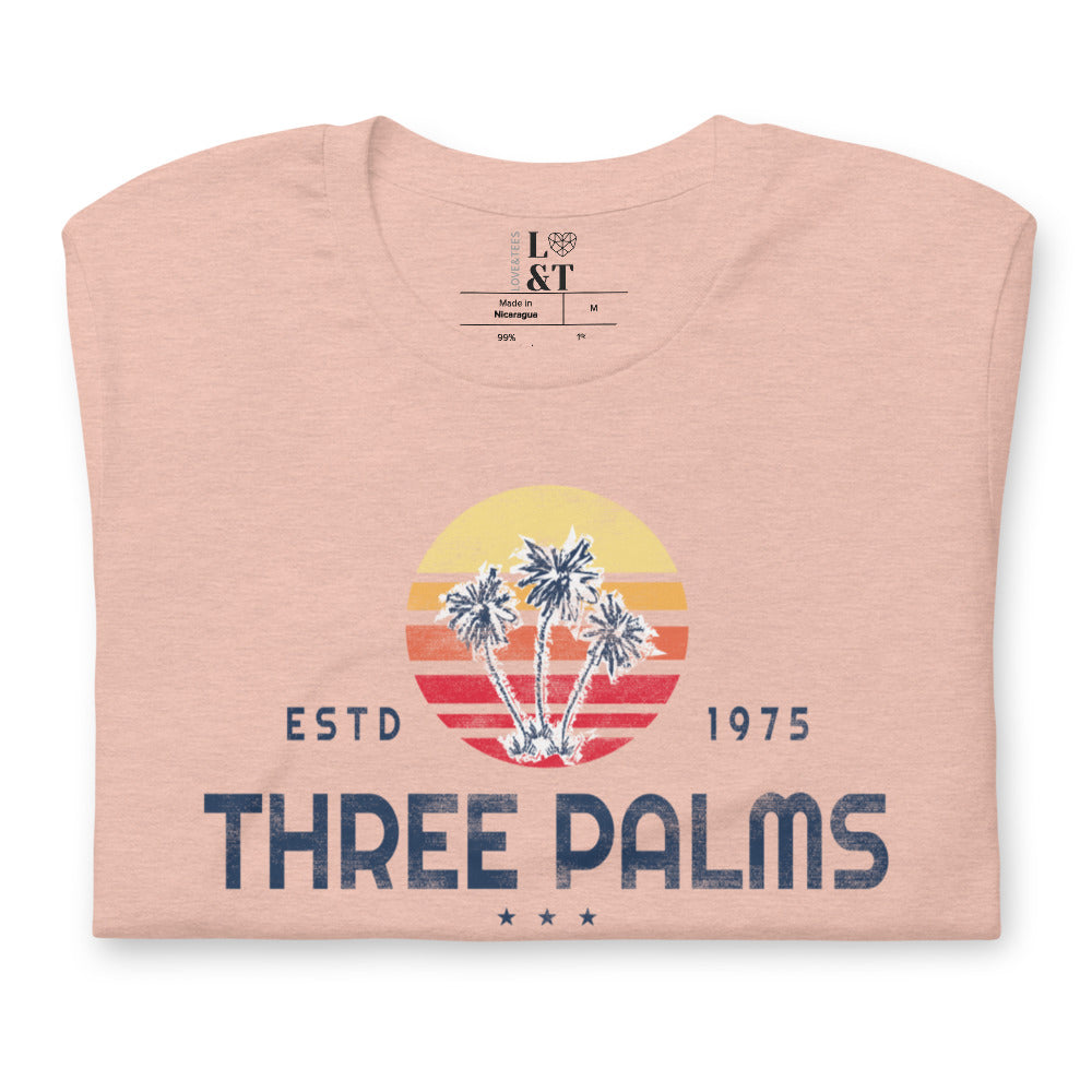 Three Palms Short Sleeve Unisex T-Shirt