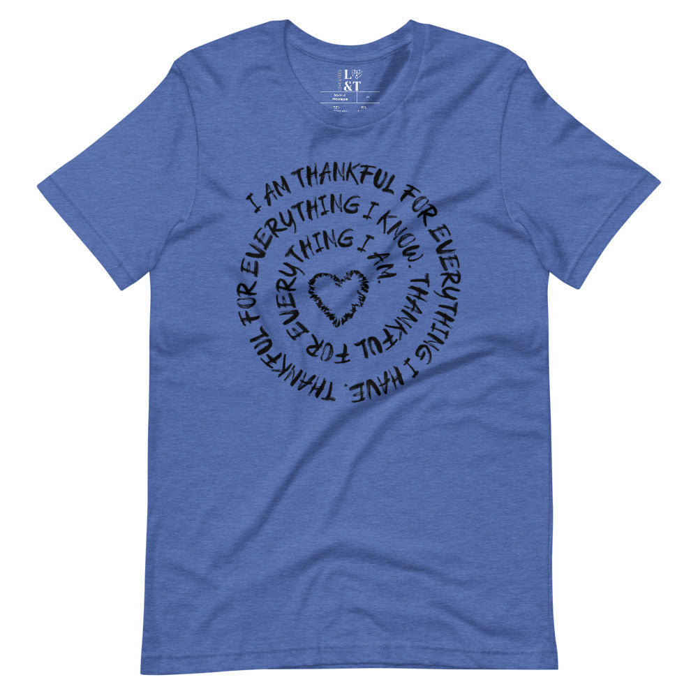 Thankful Short Sleeve Unisex T-Shirt