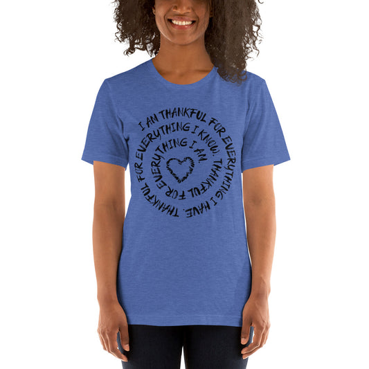 Thankful Short Sleeve Unisex T-Shirt
