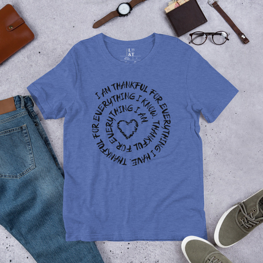 Thankful Short Sleeve Unisex T-Shirt