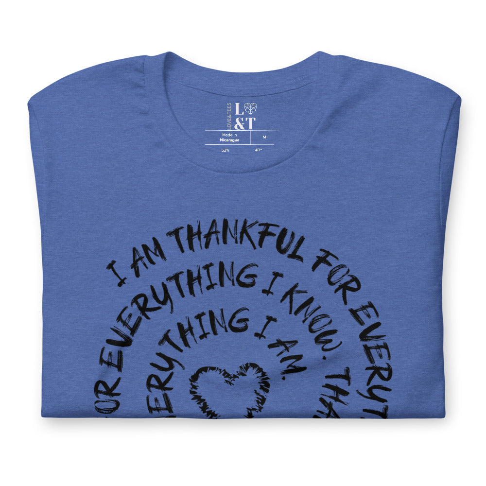 Thankful Short Sleeve Unisex T-Shirt