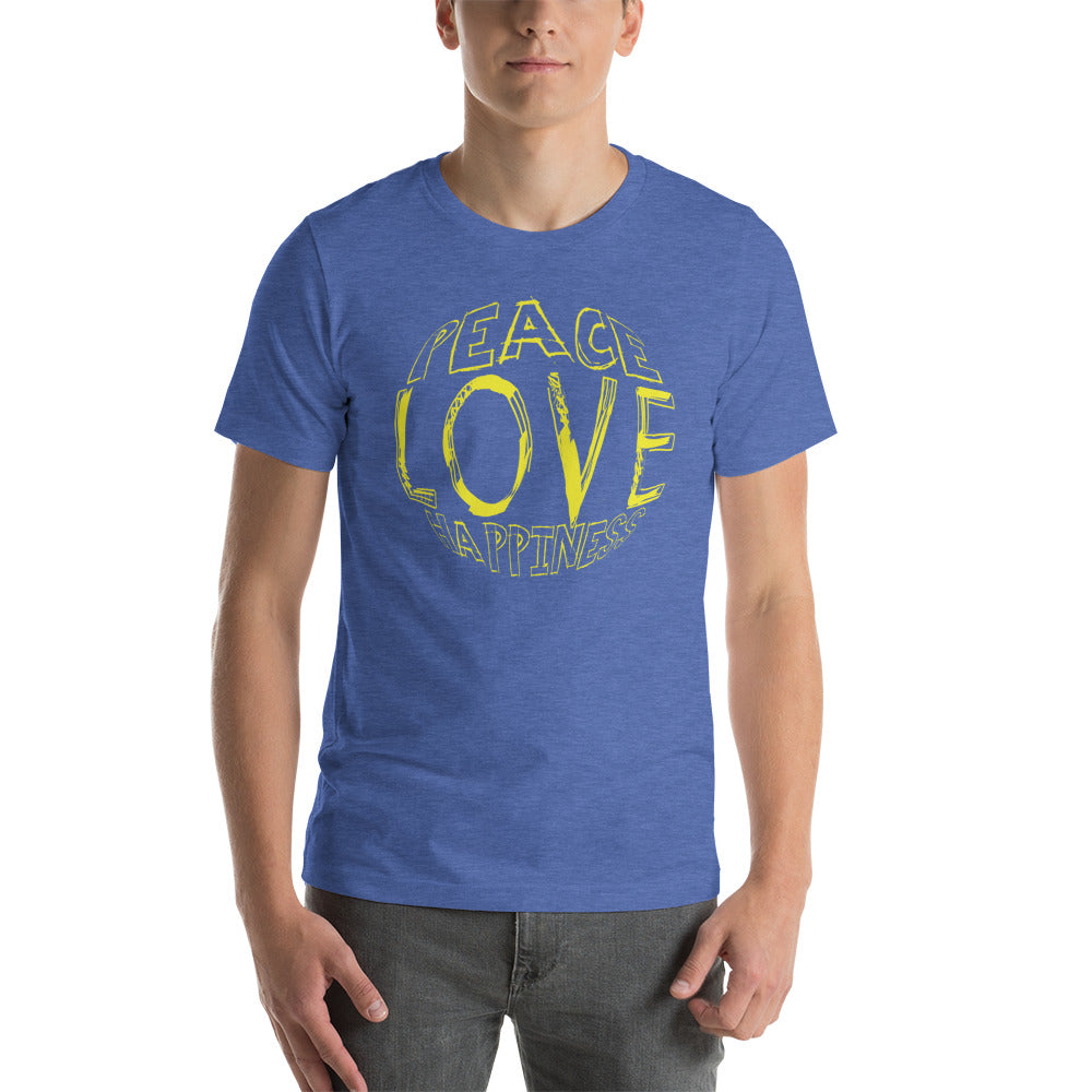 Peace Love Happiness Unisex T-Shirt