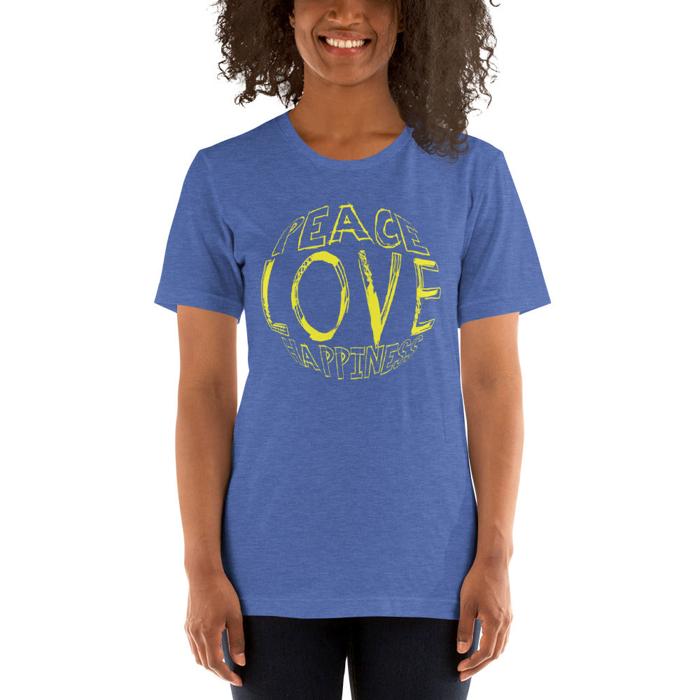 Peace Love Happiness Unisex T-Shirt
