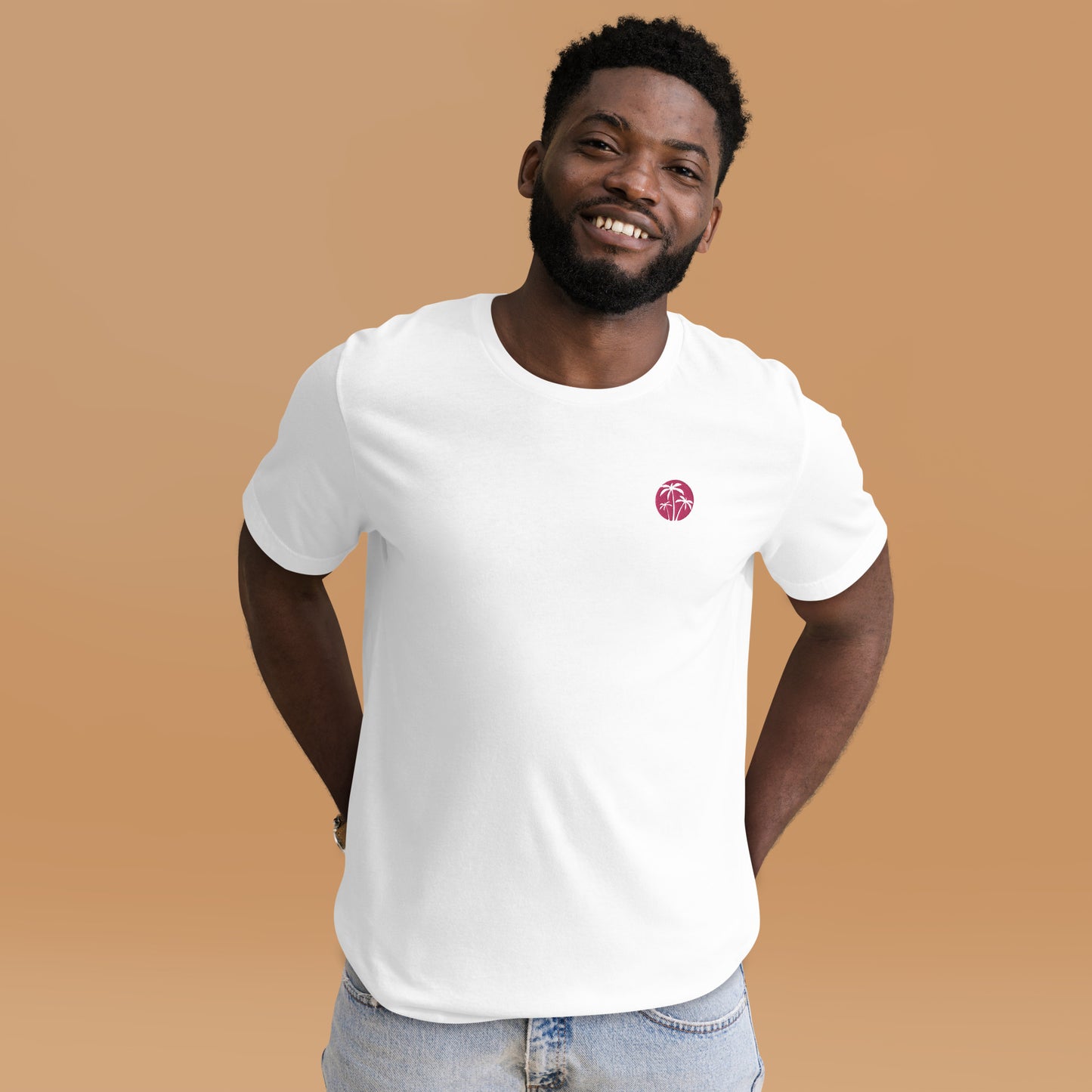 Three Palms Embroidered Unisex T-Shirt