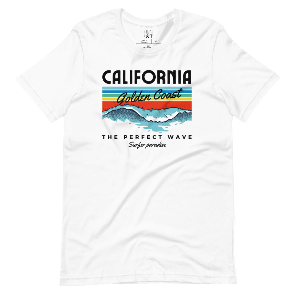 California Golden Coast Short Sleeve Unisex T-Shirt