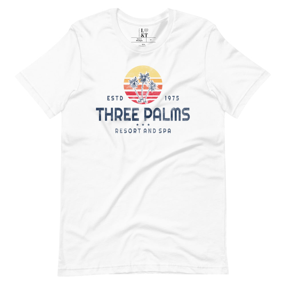 Three Palms Short Sleeve Unisex T-Shirt