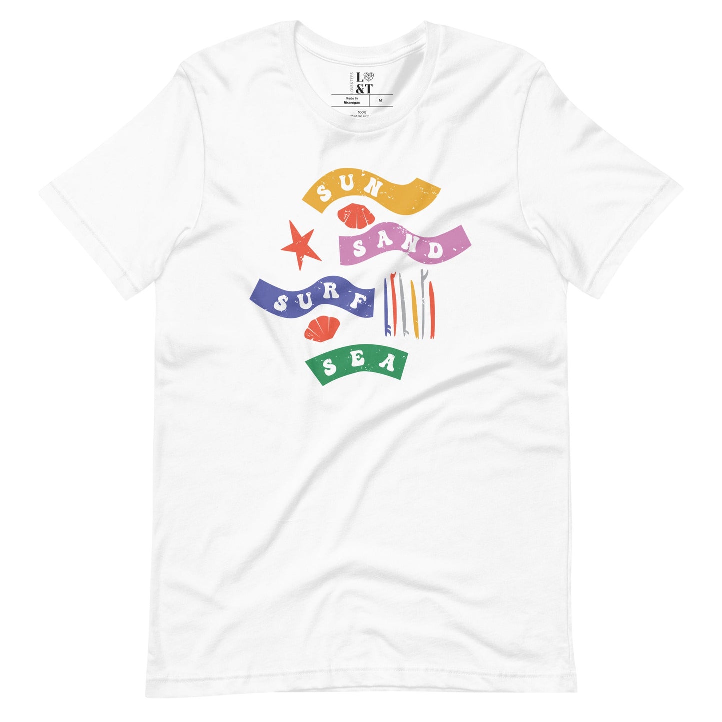 Sun, Sand, Surf, Sea Unisex T-Shirt - Love&Tees