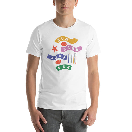 Sun, Sand, Surf, Sea Unisex T-Shirt - Love&Tees