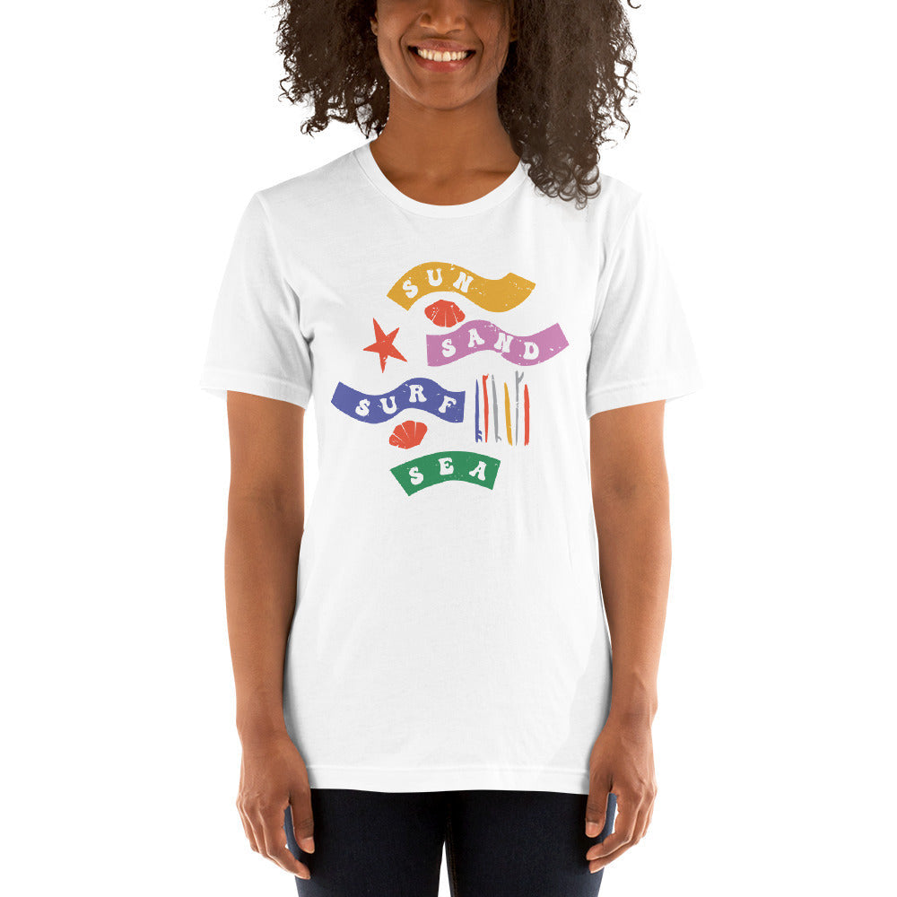 Sun, Sand, Surf, Sea Unisex T-Shirt - Love&Tees