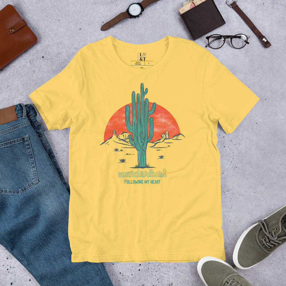 Wanderlust Short Sleeve Unisex T-Shirt