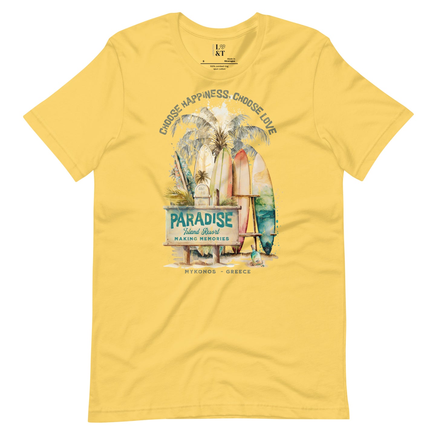 Choose Happiness, Choose Love Unisex T-Shirt