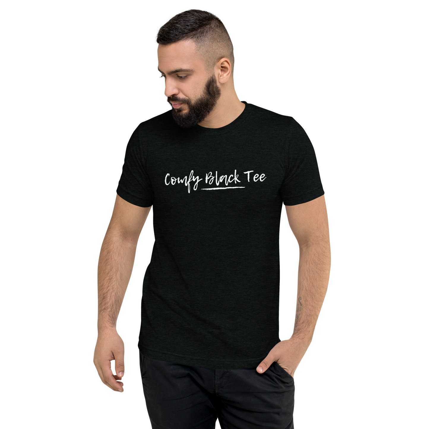 Comfy Black Short Sleeve Tee