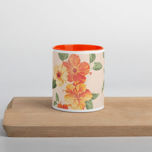Tropical Mug with Color Inside