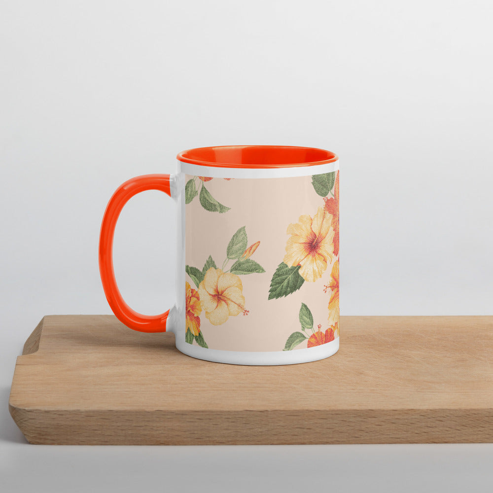 Tropical Mug with Color Inside