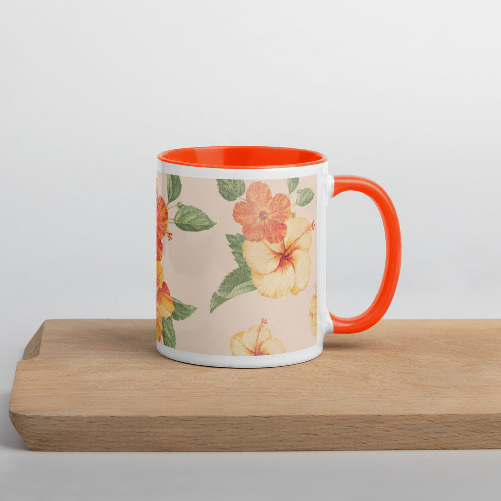 Tropical Mug with Color Inside