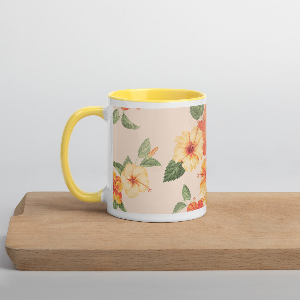 Tropical Mug with Color Inside