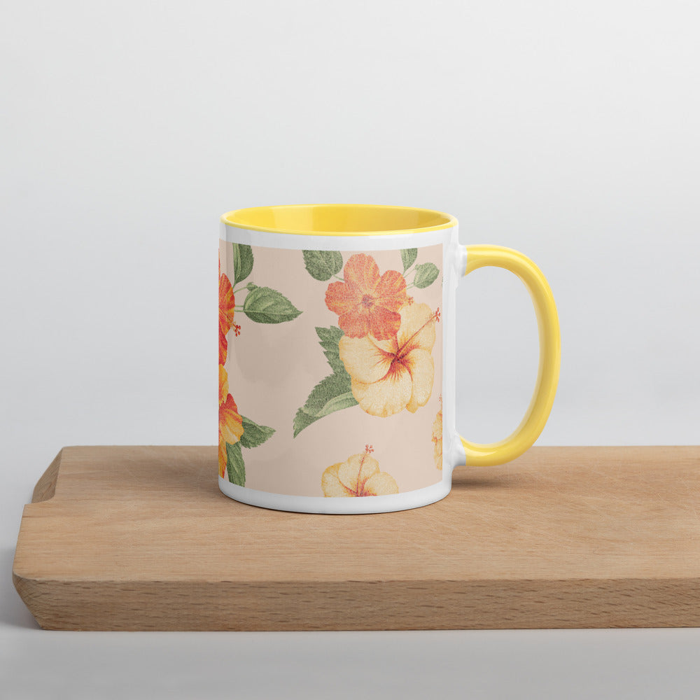 Tropical Mug with Color Inside