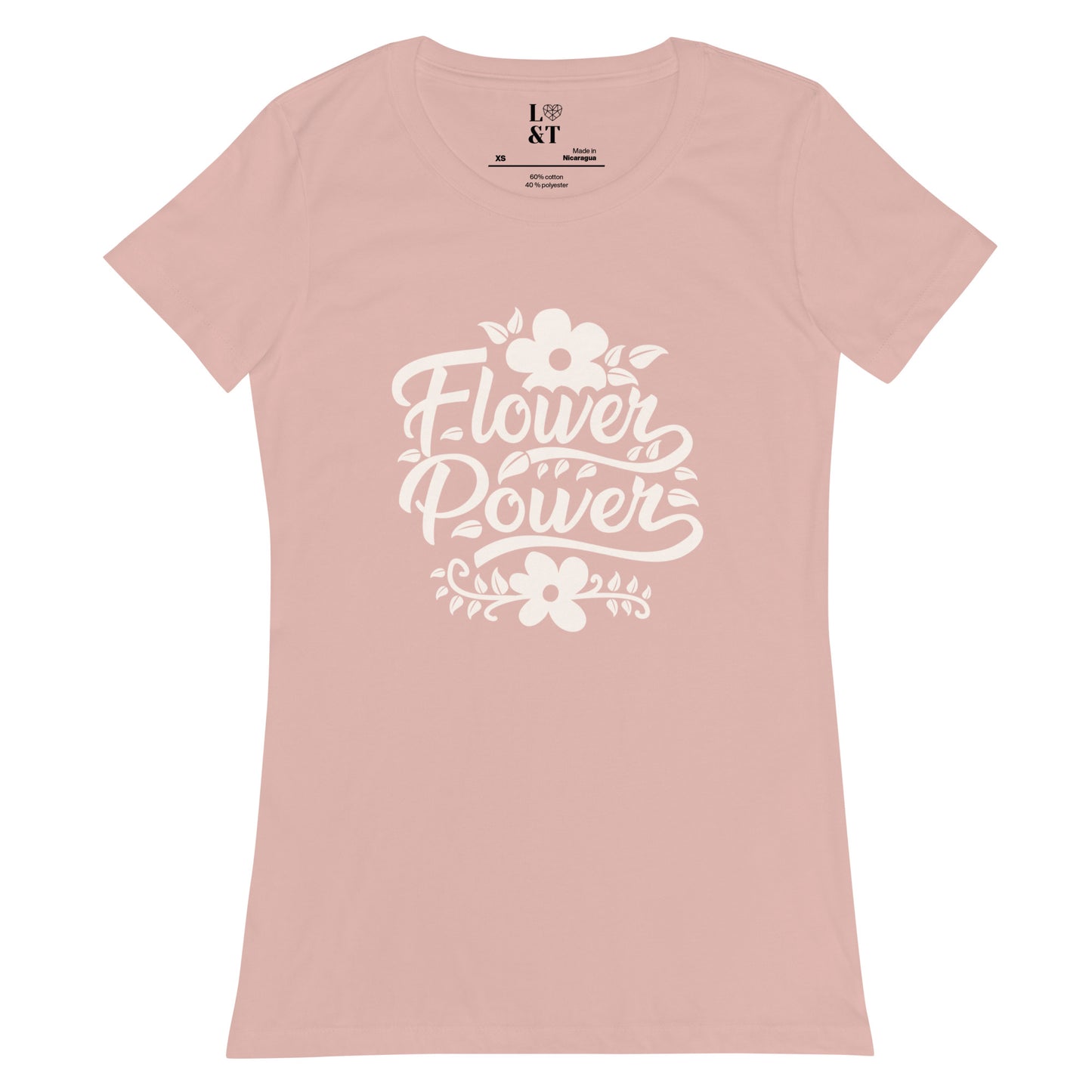 Flower Power Women’s Fitted T-Shirt