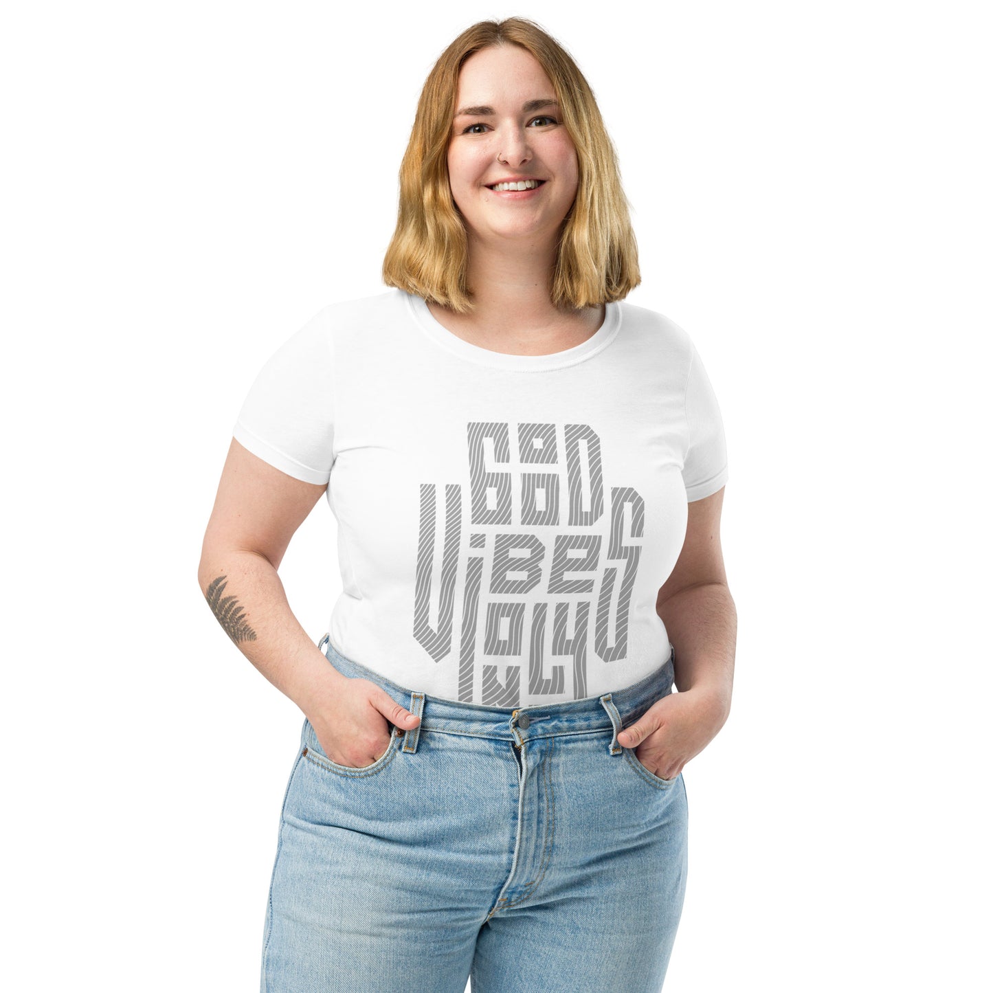 Good Vibes Only Women’s Fitted T-Shirt