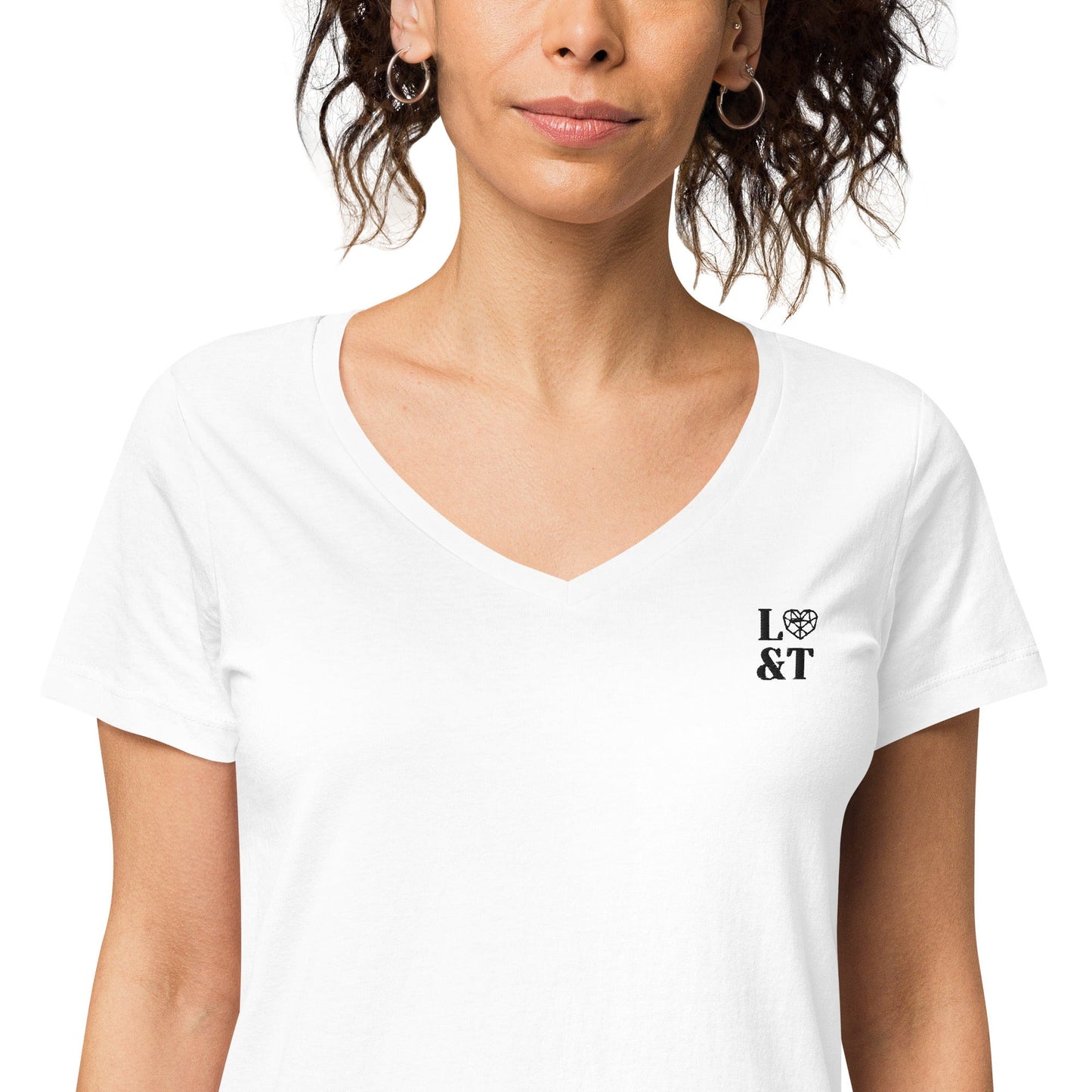 L&T's Women’s Fitted V-Neck T-Shirt