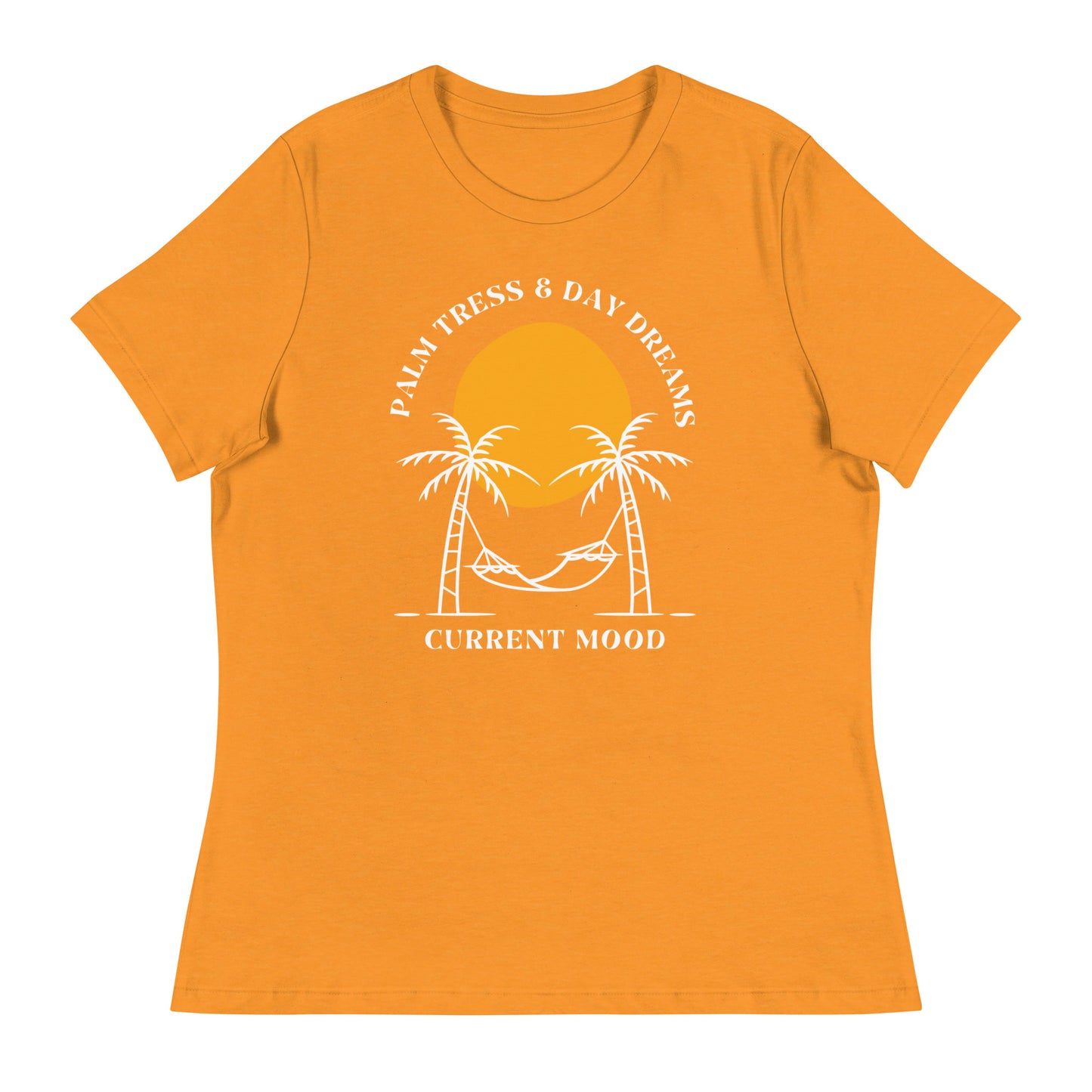 Sunset And Palm Trees Women's Relaxed T-Shirt