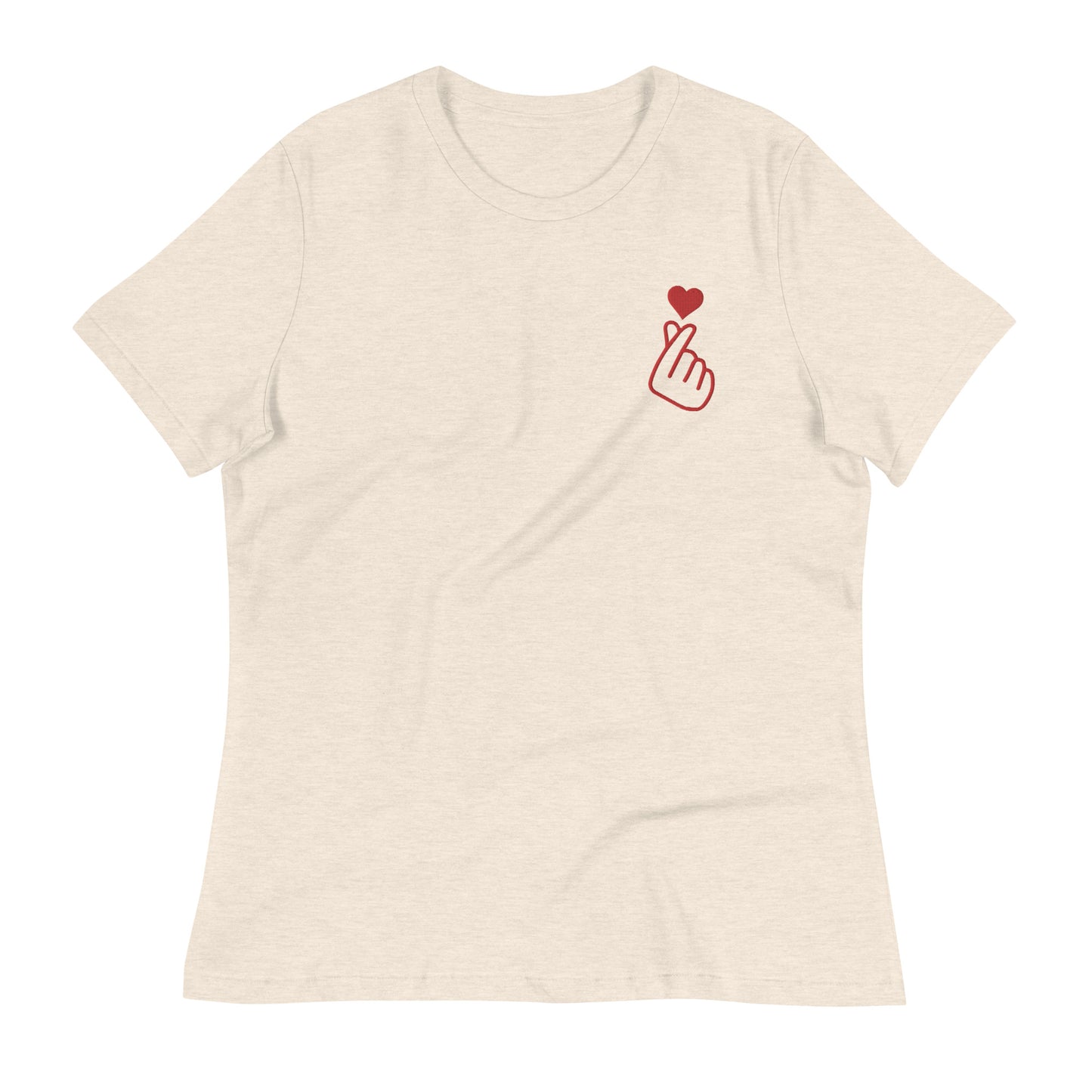 Embroidered Love Women's Relaxed T-Shirt