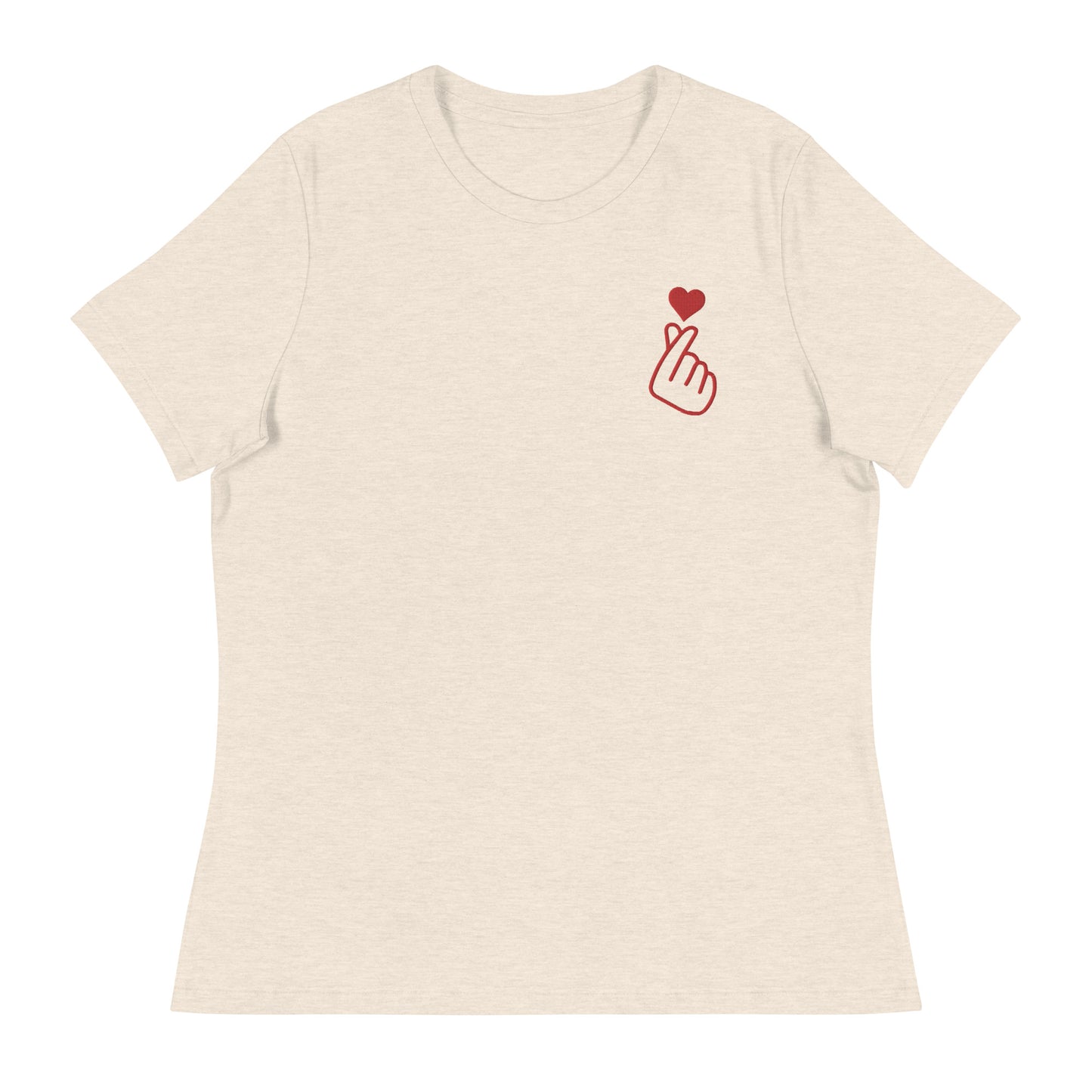 Embroidered Love Women's Relaxed T-Shirt
