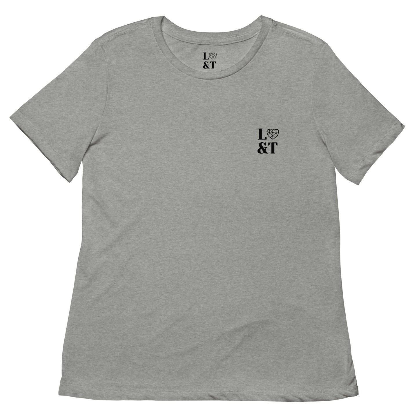 L&T Embroidered Logo Women’s Relaxed Tri-Blend T-Shirt
