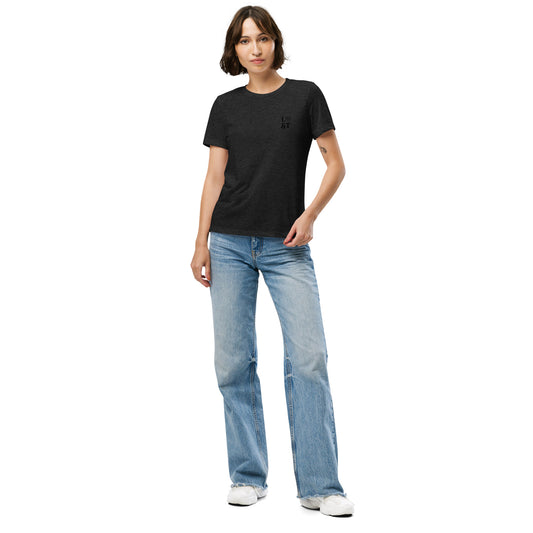 L&T Embroidered Logo Women’s Relaxed Tri-Blend T-Shirt