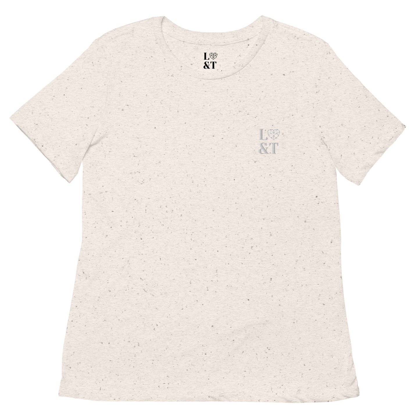 L&T Embroidered Logo Women’s Relaxed Tri-Blend T-Shirt