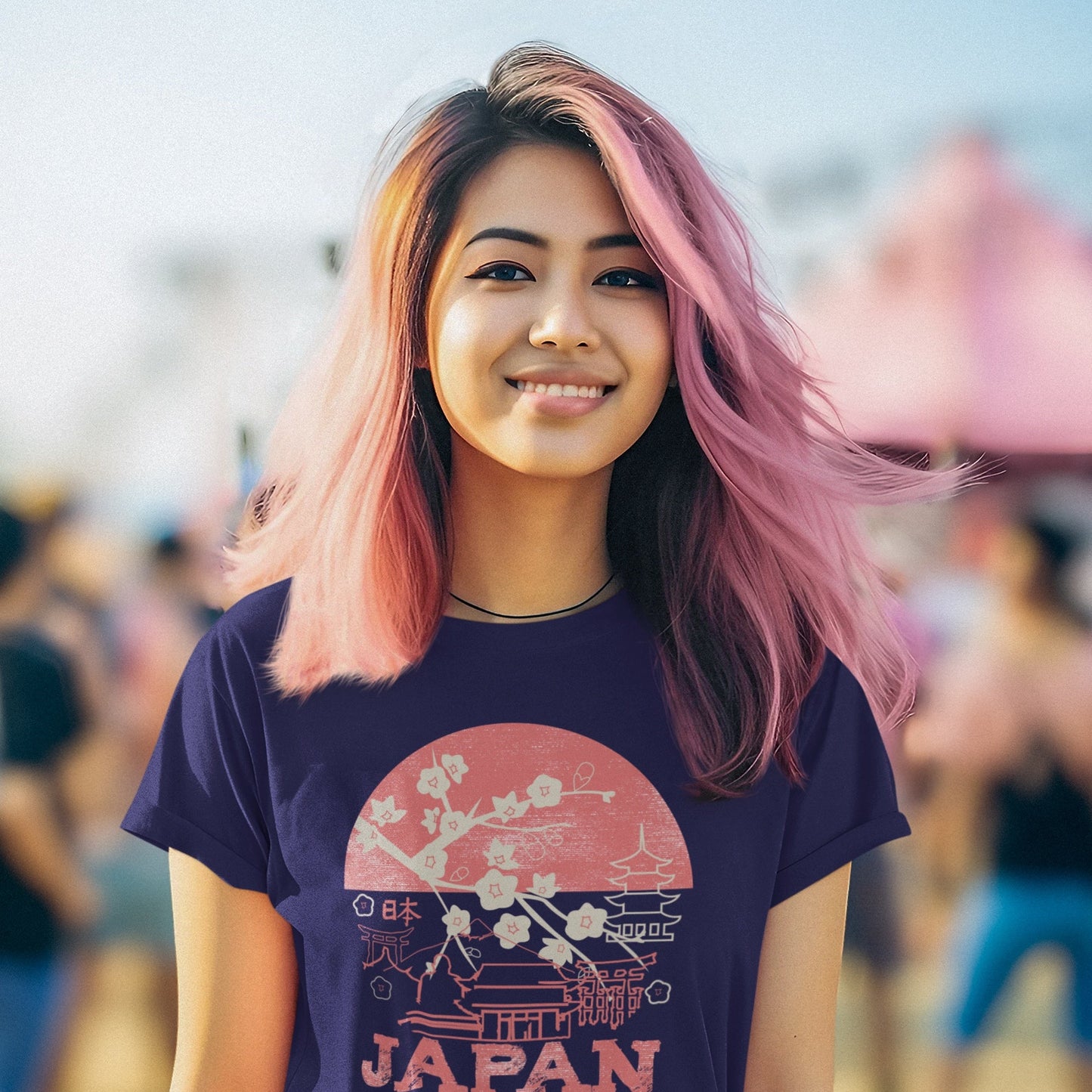 Japan Short Sleeve Tri-Blend T-Shirt