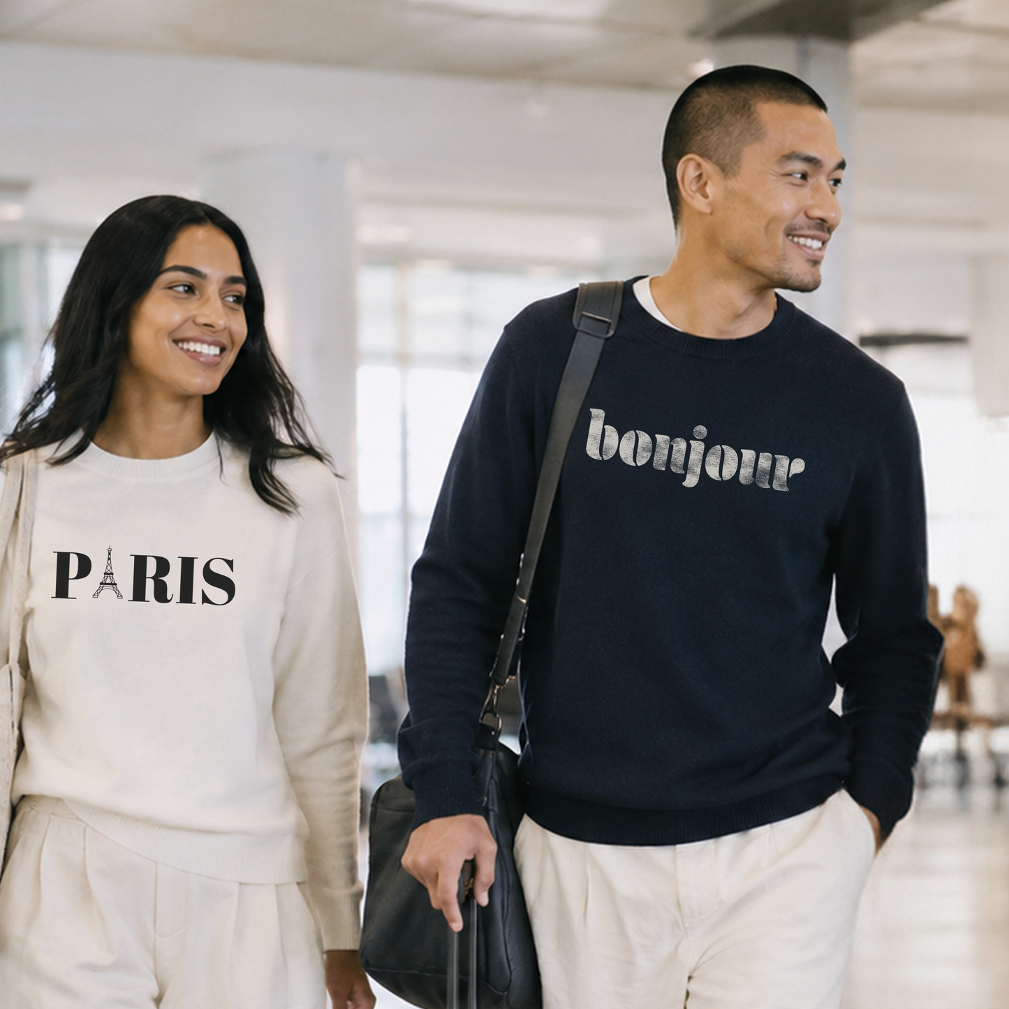 Paris Unisex Fleece Sweatshirt