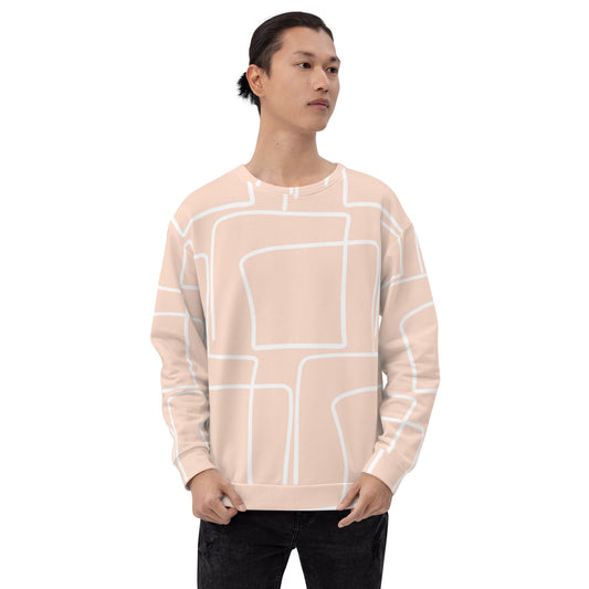 Abstract Grid Unisex Sweatshirt