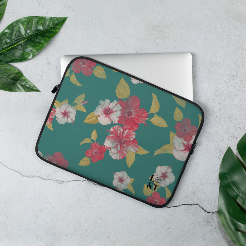 Tropical Hibiscus Laptop Sleeve