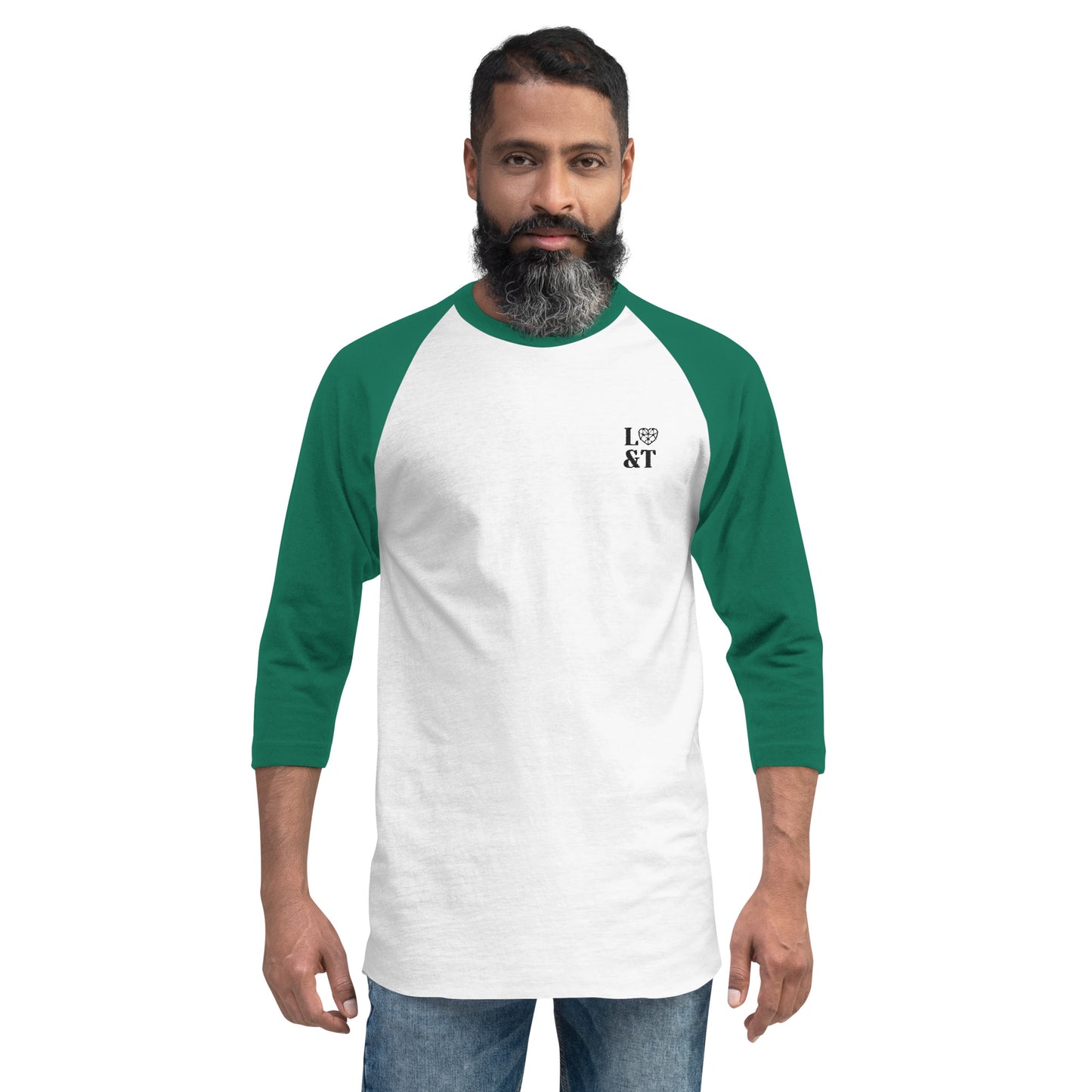 L&T Embroidered 3/4 Sleeve Raglan Shirt