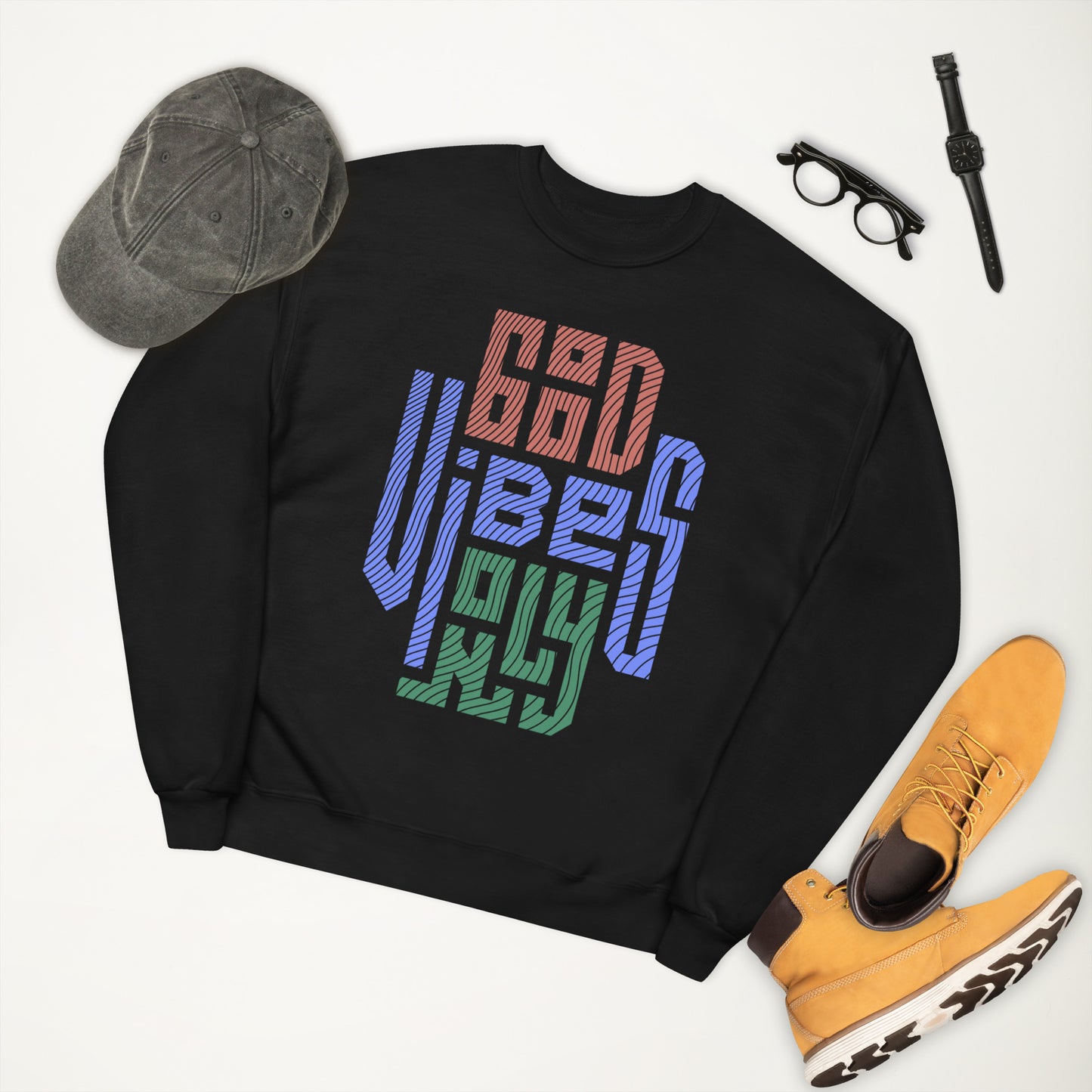 Good Vibes Only Unisex Fleece Sweatshirt