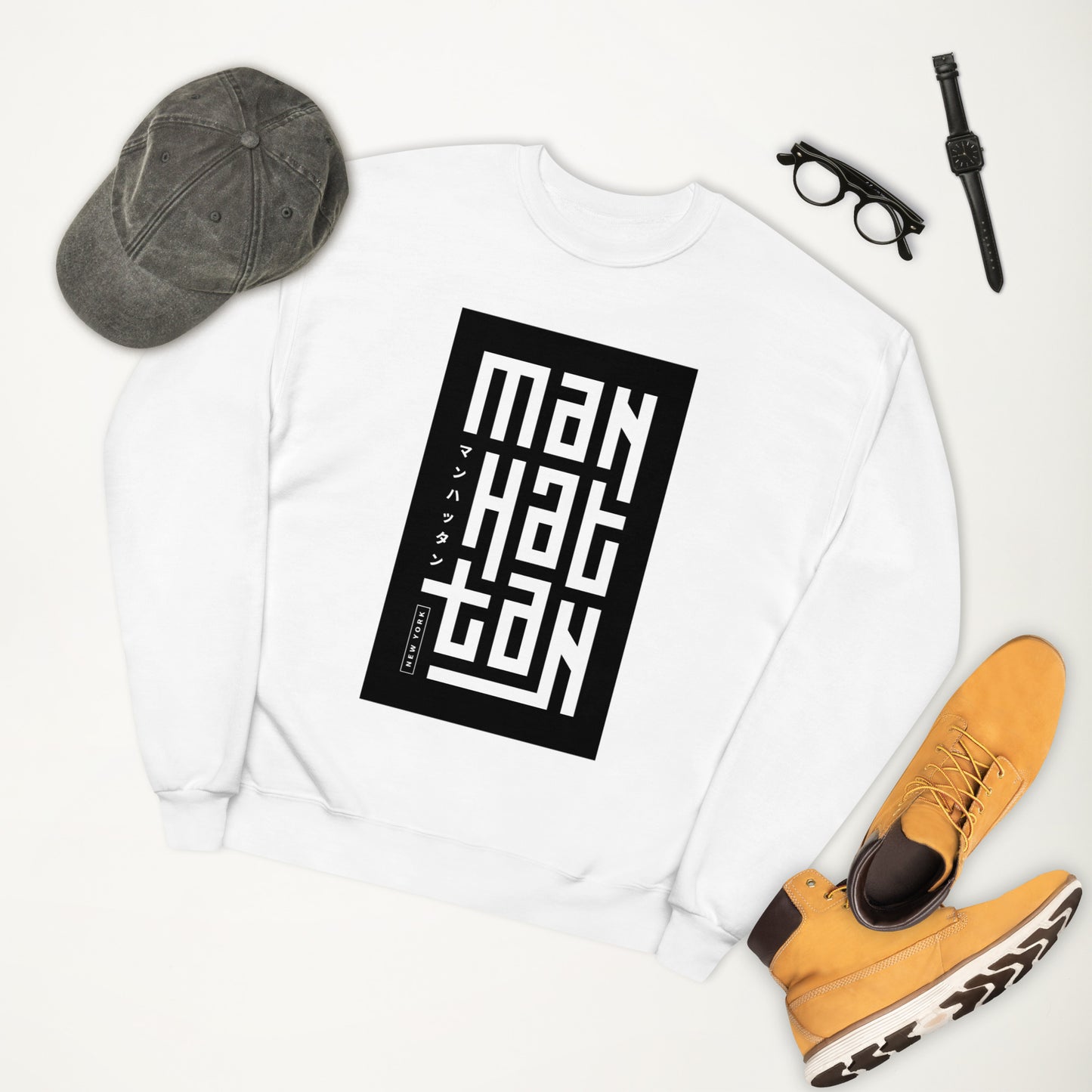 Manhattan Unisex Fleece Sweatshirt