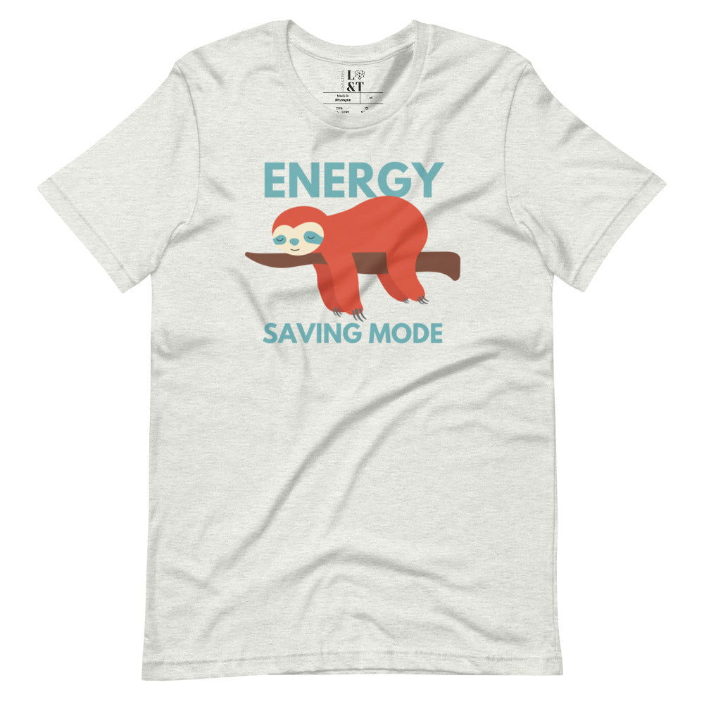 Energy Saving Mode Short Sleeve Unisex T-Shirt