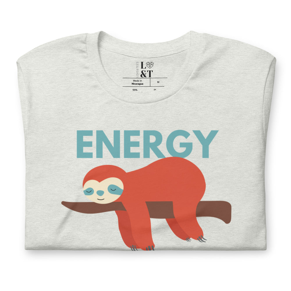 Energy Saving Mode Short Sleeve Unisex T-Shirt