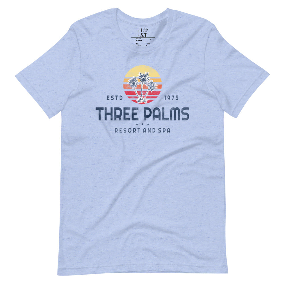 Three Palms Short Sleeve Unisex T-Shirt