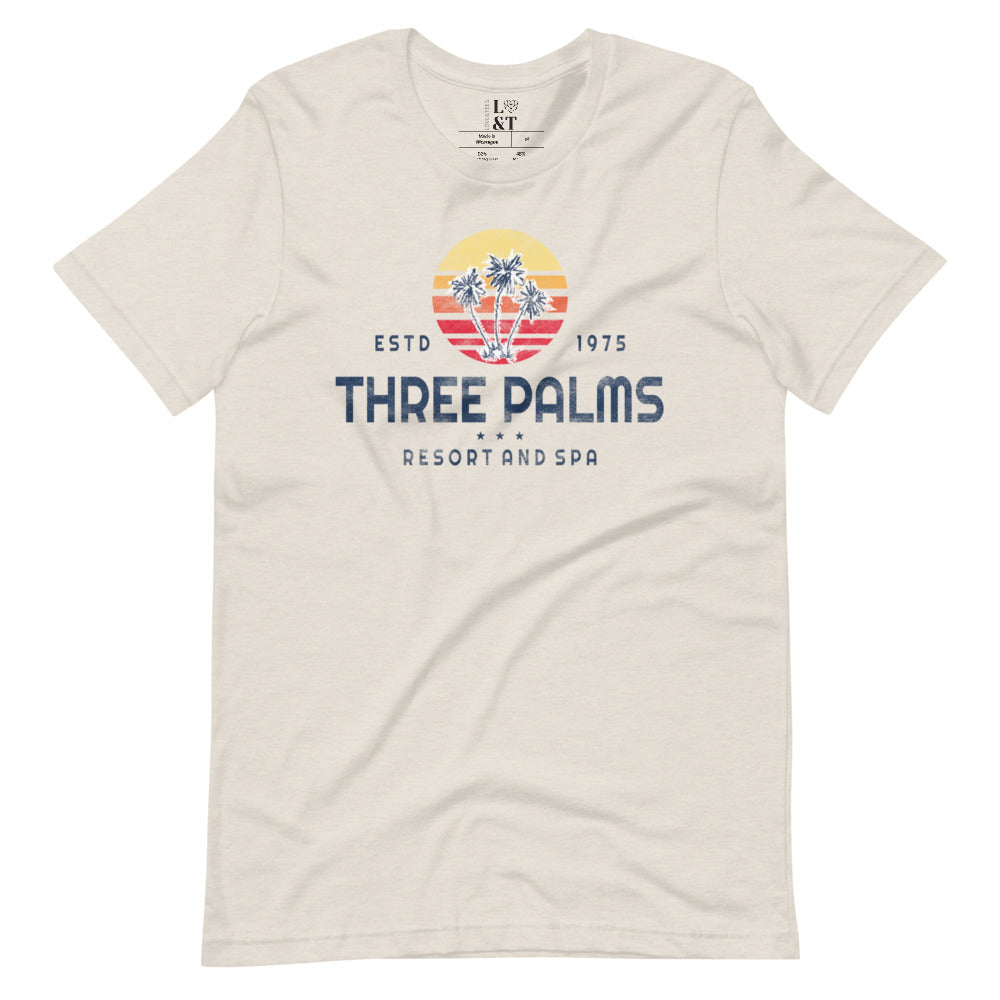 Three Palms Short Sleeve Unisex T-Shirt