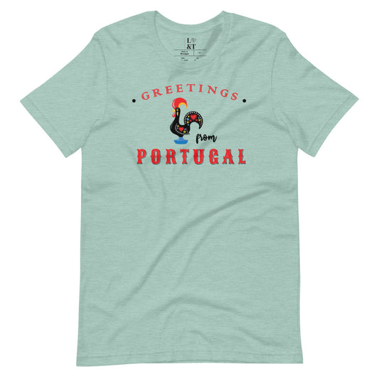 Greetings From Portugal Short Sleeve Unisex T-Shirt