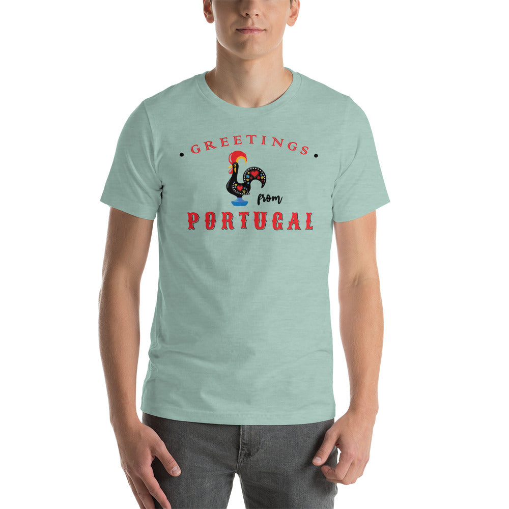 Greetings From Portugal Short Sleeve Unisex T-Shirt