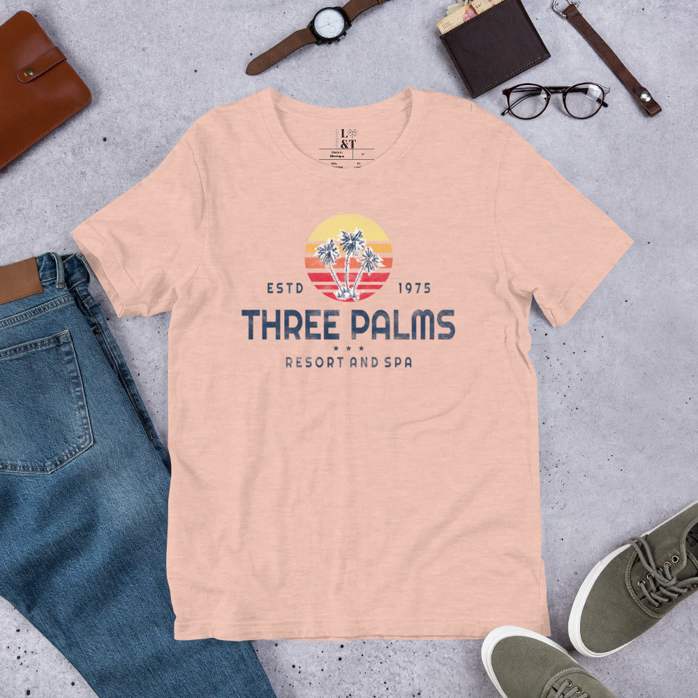 Three Palms Short Sleeve Unisex T-Shirt