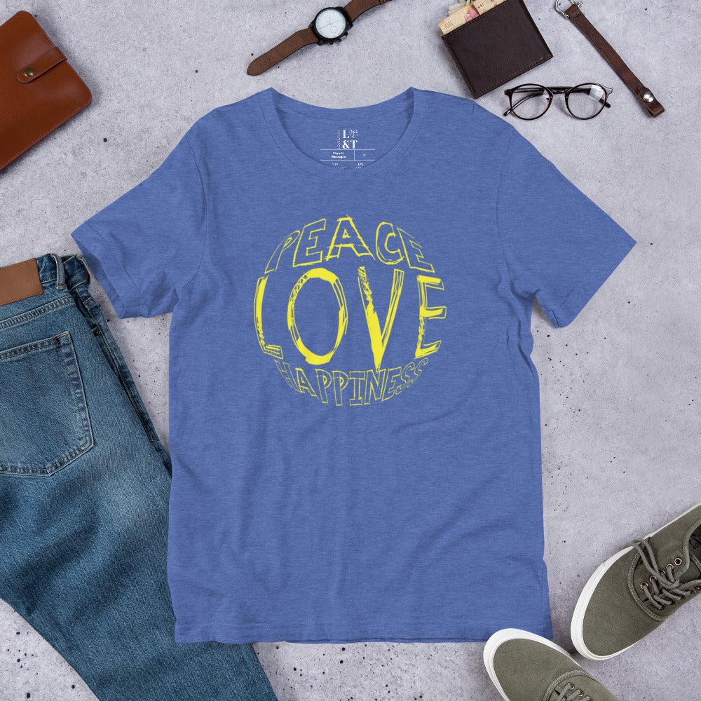Peace Love Happiness Unisex T-Shirt
