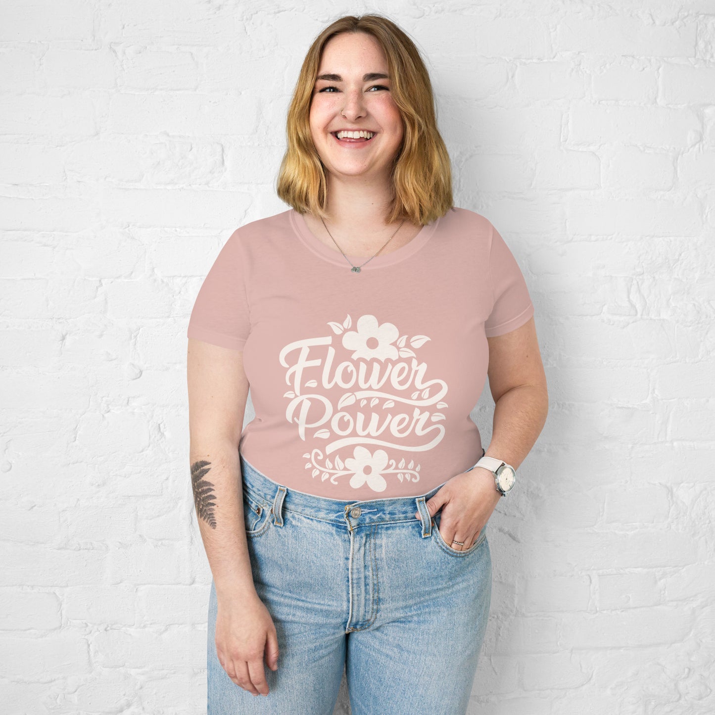 Flower Power Women’s Fitted T-Shirt