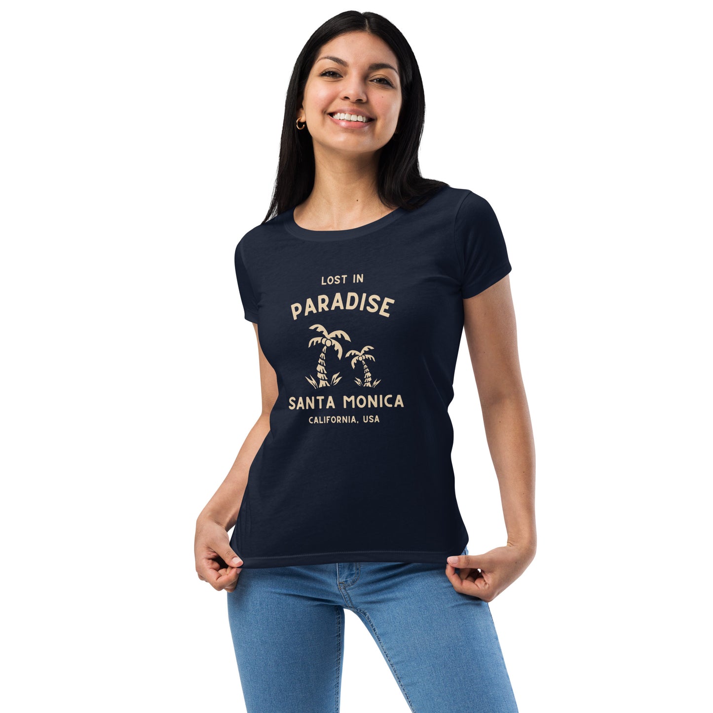 Lost In Paradise Women’s Fitted T-Shirt