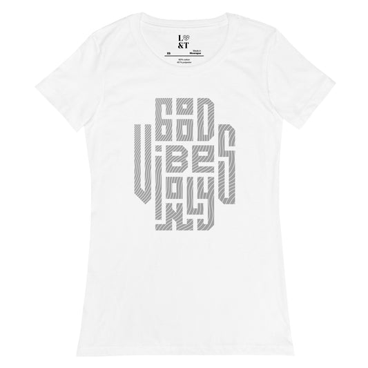 Good Vibes Only Women’s Fitted T-Shirt