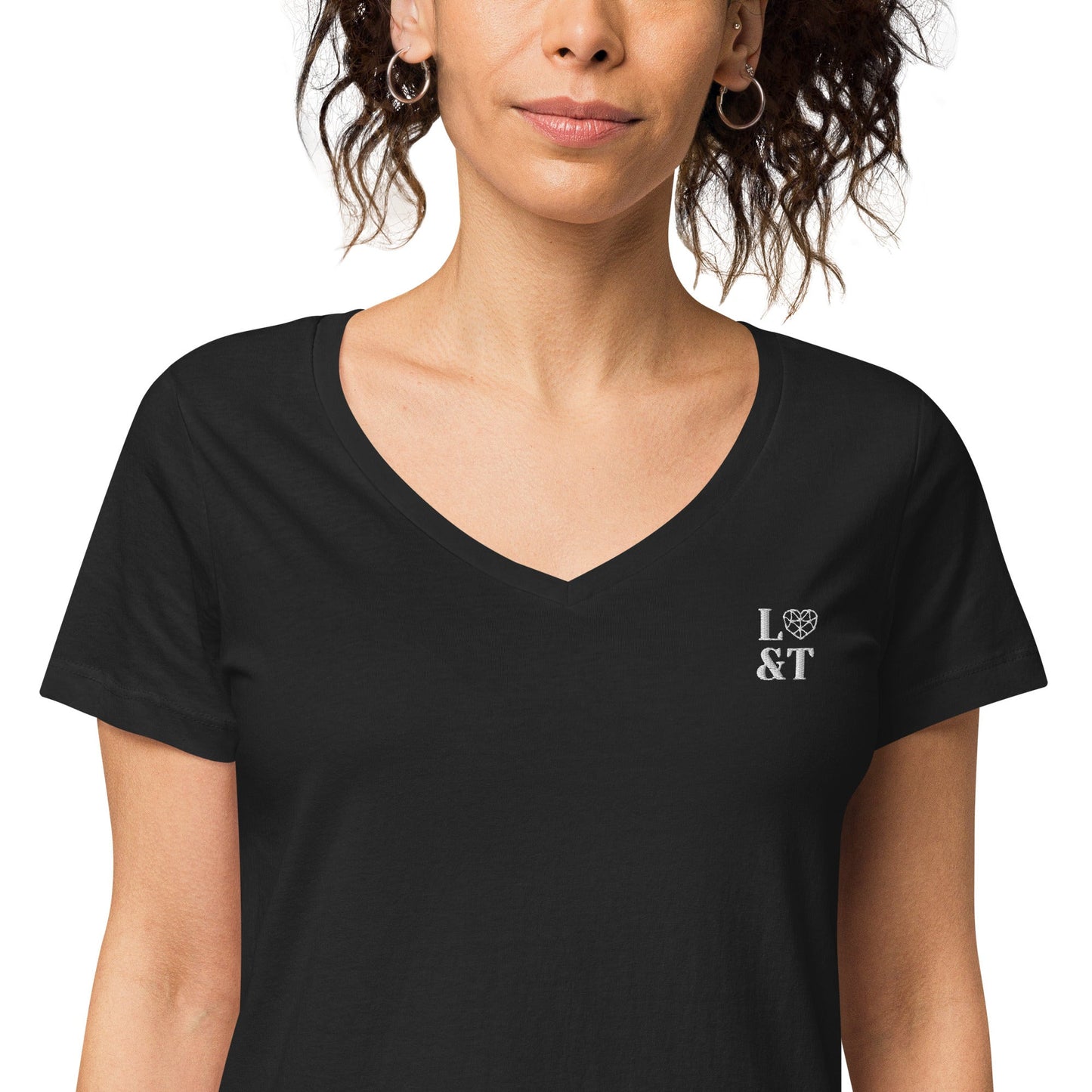 L&T's Women’s Fitted V-Neck T-Shirt - Love&Tees