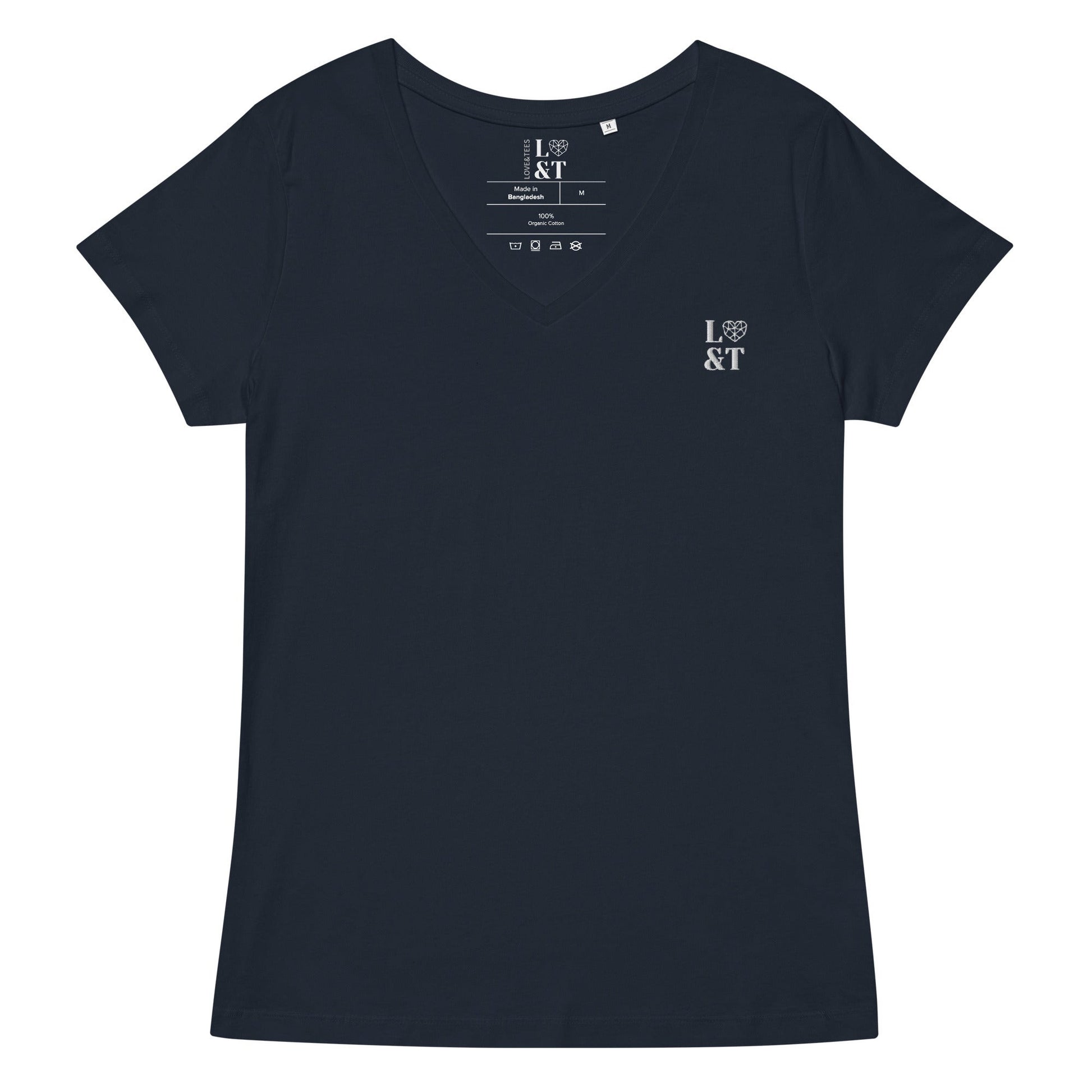 L&T's Women’s Fitted V-Neck T-Shirt - Love&Tees